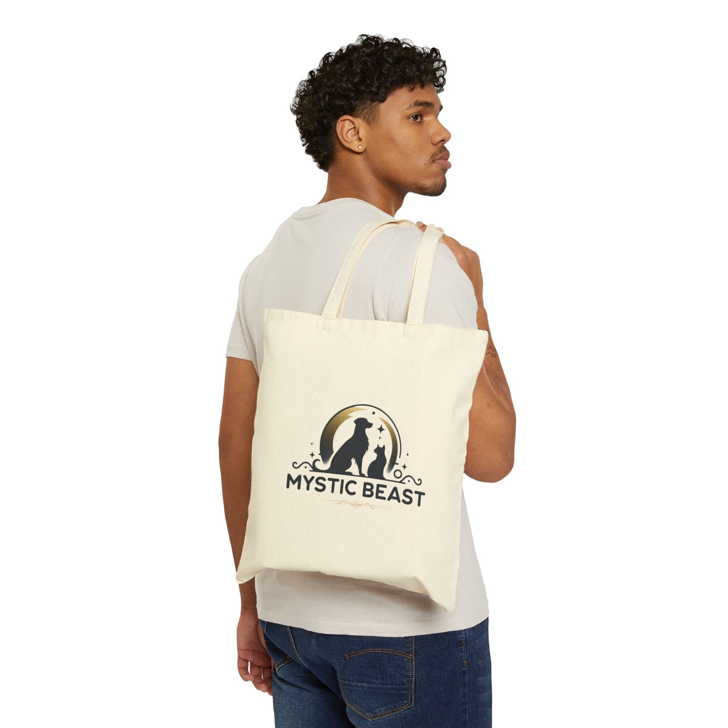 Custom Canvas Tote Bag – Personalized with Image & Text (2 Colors)