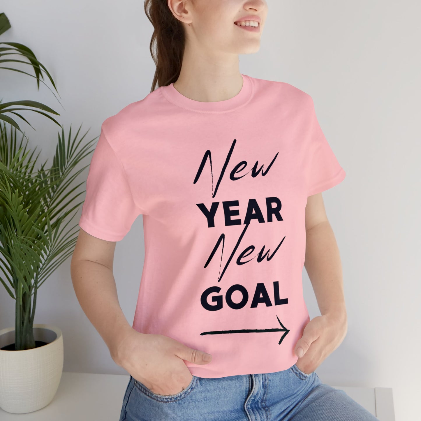 "New Year, New Goal -- Become a Foster" T-Shirt Unisex Short Sleeve Tee (Multiple Sizes & Colors)