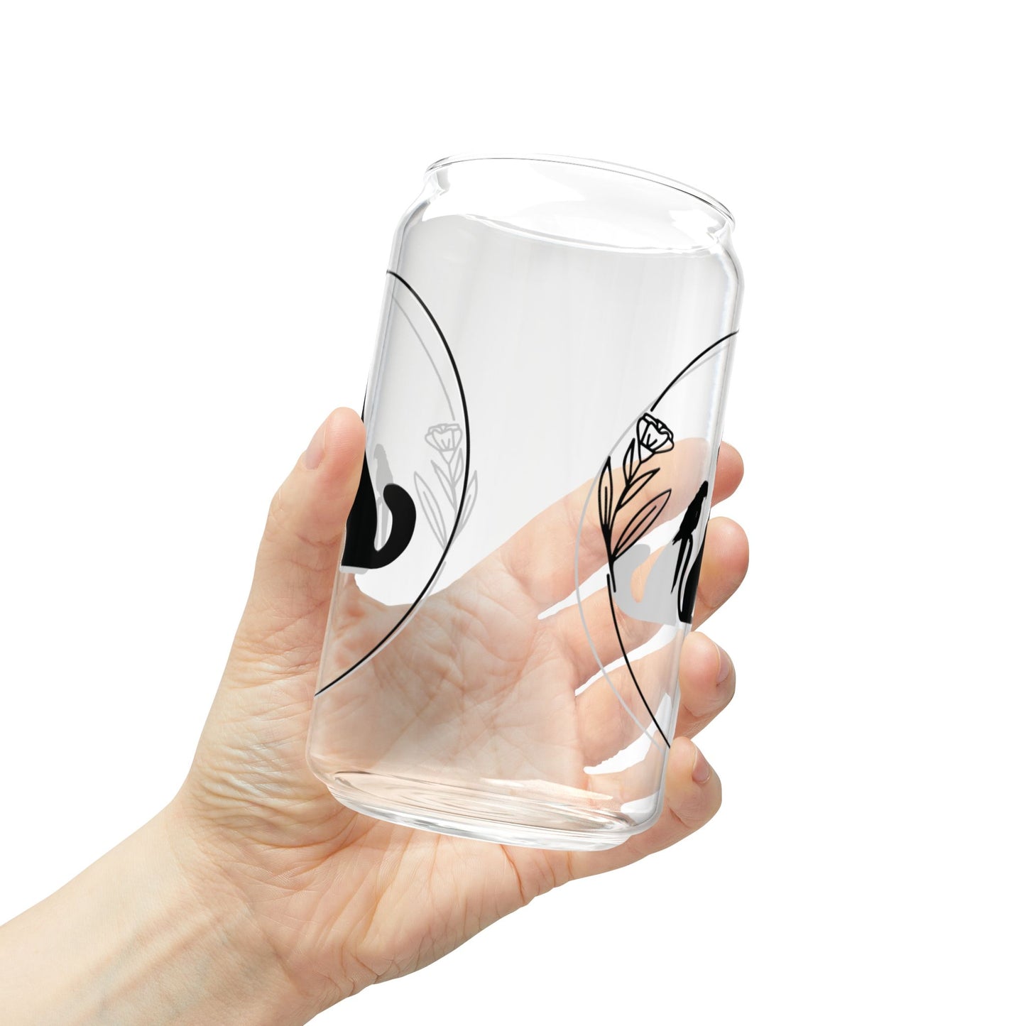 Animals Silhouette 16oz Sipper Glass