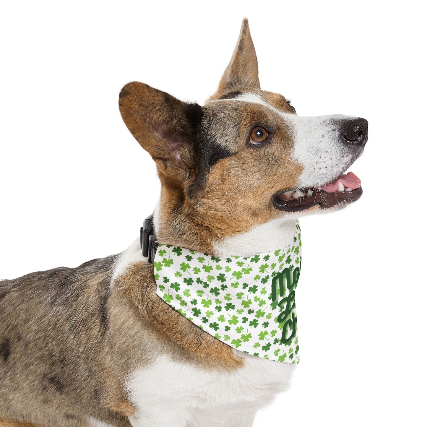 "Mom’s Lucky Charm" Pet Bandana Collar – St. Patrick’s Day Dog Accessory