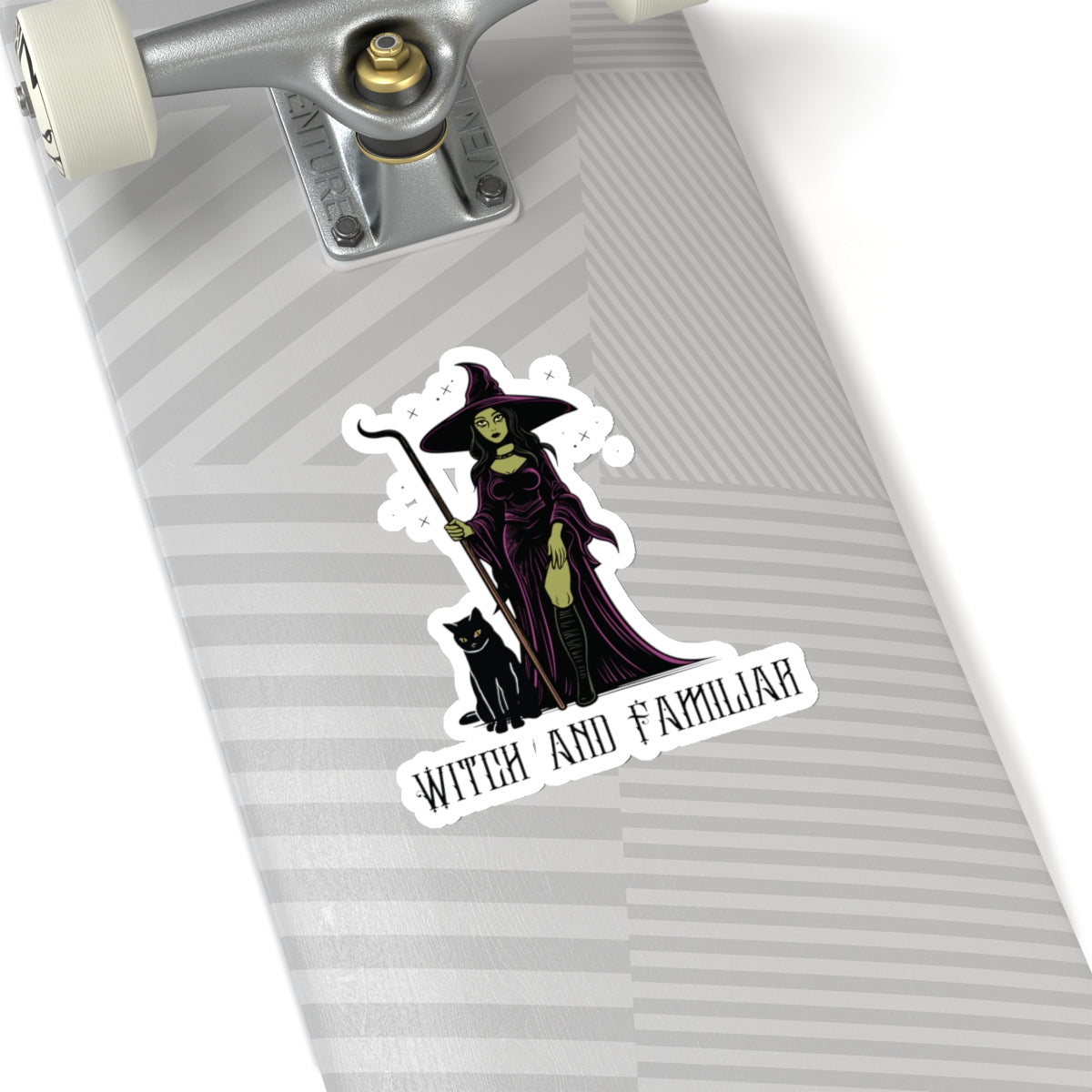 'Witch and Familiar' Kiss-Cut Sticker