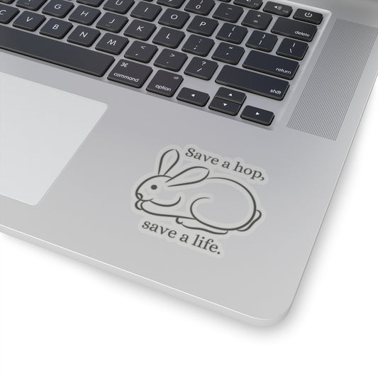 Rabbit Outline Kiss-Cut Sticker