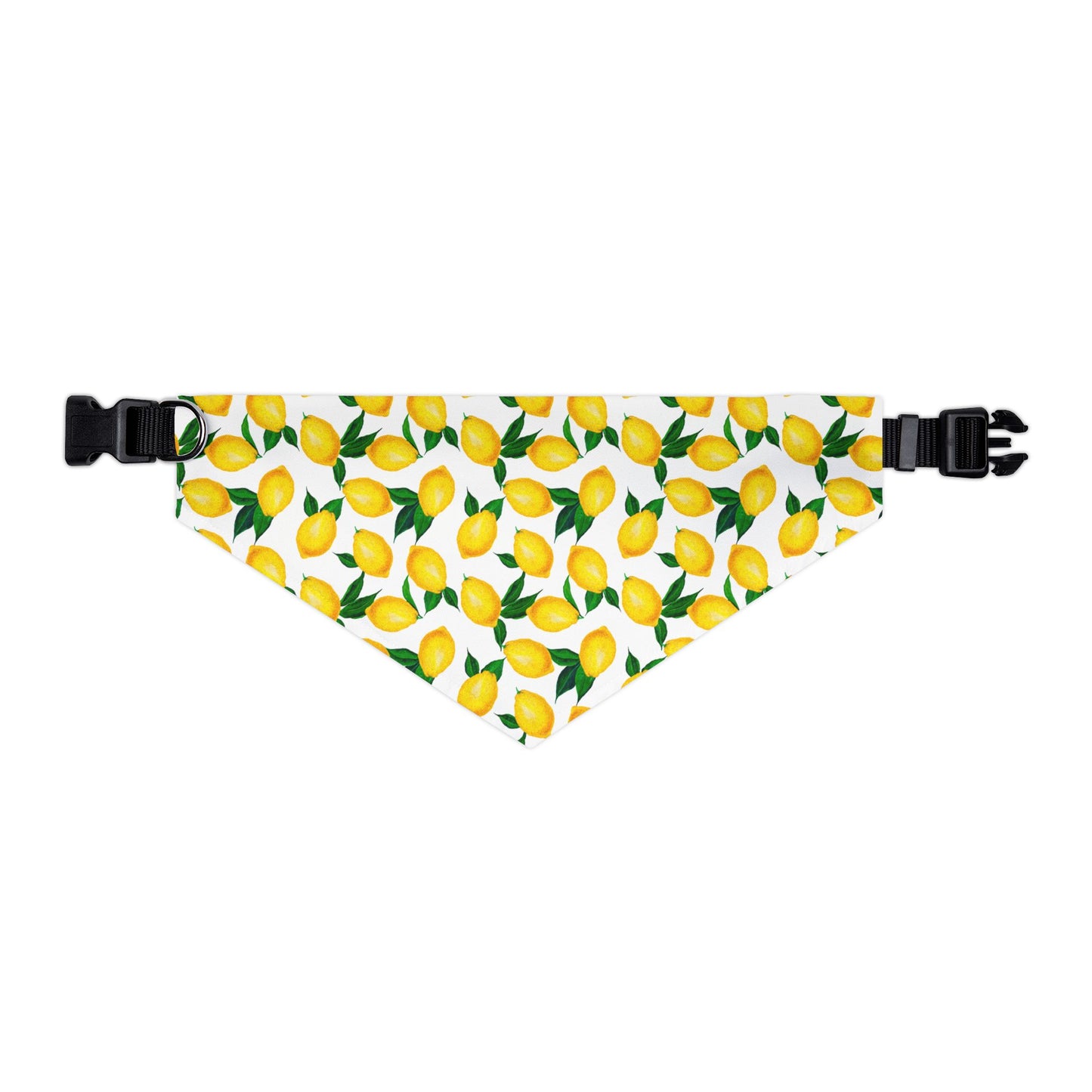 Lemon Print Pet Bandana Collar – Fresh Summer Bandana for Stylish Pets