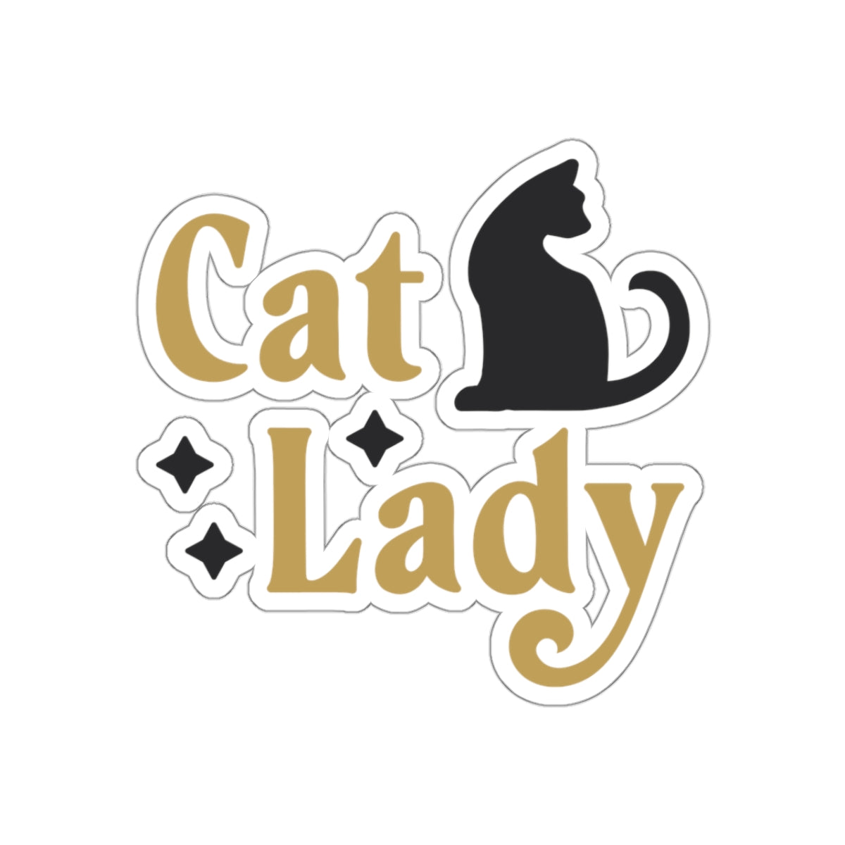 'Cat Lady' Kiss-Cut Sticker