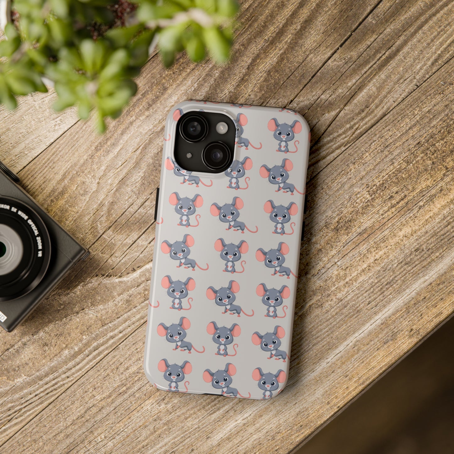 Cute Rat Pattern Phone Case (Tough) -- [iPhone Only]