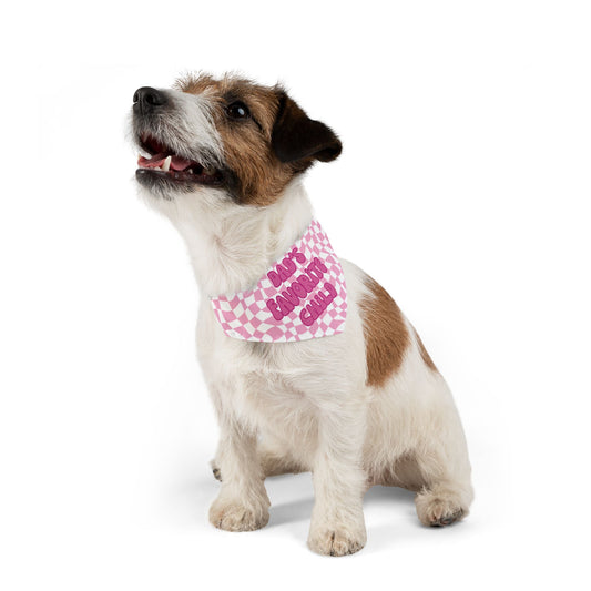 “Dad’s Favorite Child” Pink Pet Bandana – Cute Pet Bandana Scarf for Pet Dads