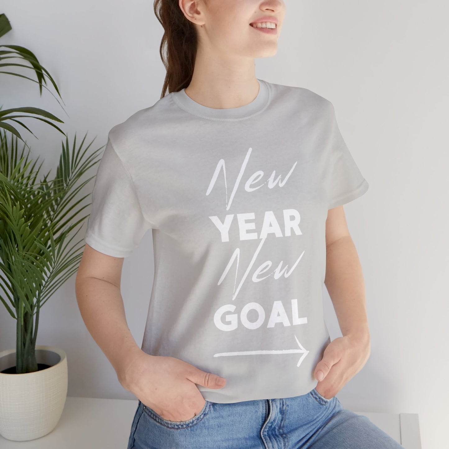 "New Year, New Goal -- Become a Foster" T-Shirt Unisex Short Sleeve Tee (Multiple Sizes & Colors)