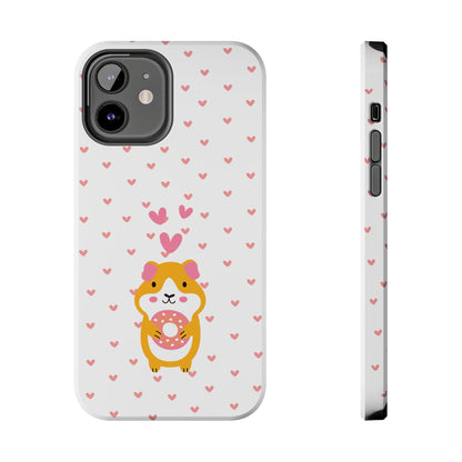 Cute Hamster & Donut Phone Case (Tough) -- [iPhone Only]