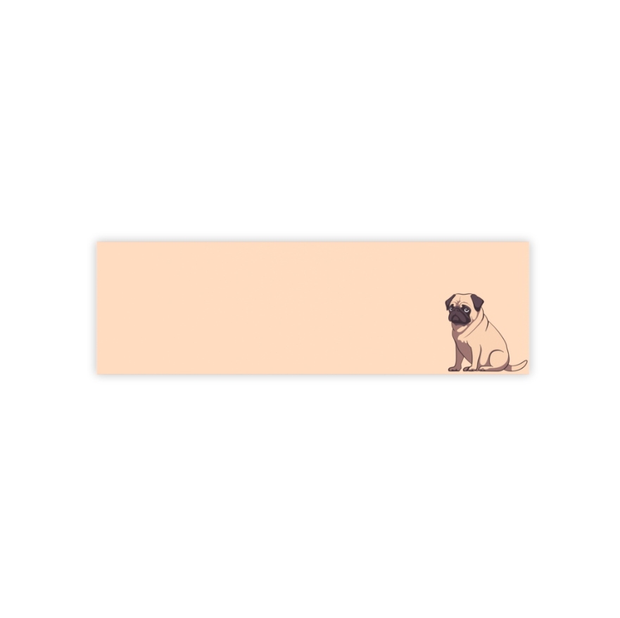 Pug Post-it® Note Pads (Multiple Sizes & Colors)