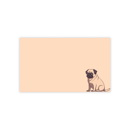 Pug Post-it® Note Pads (Multiple Sizes & Colors)