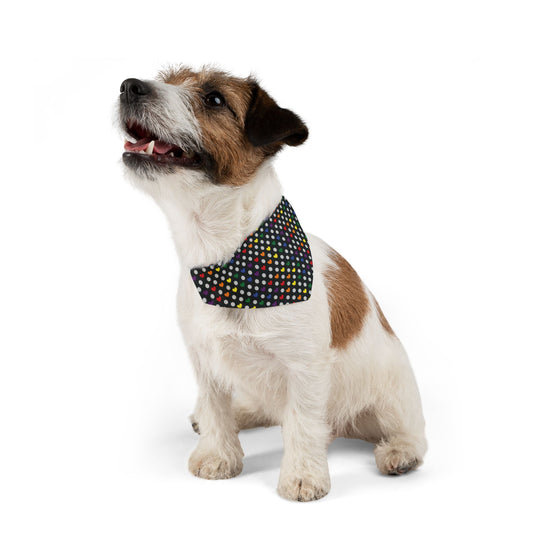 Rainbow Heart Pet Bandana Collar – Colorful Pride Accessory for Dogs (S–XL)
