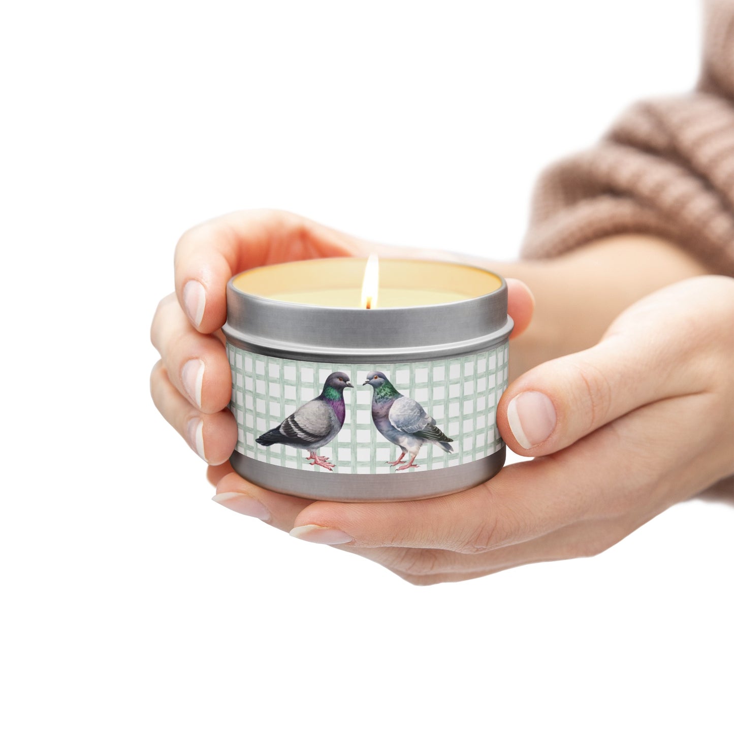 Pigeon Spring Themed Tin Candle