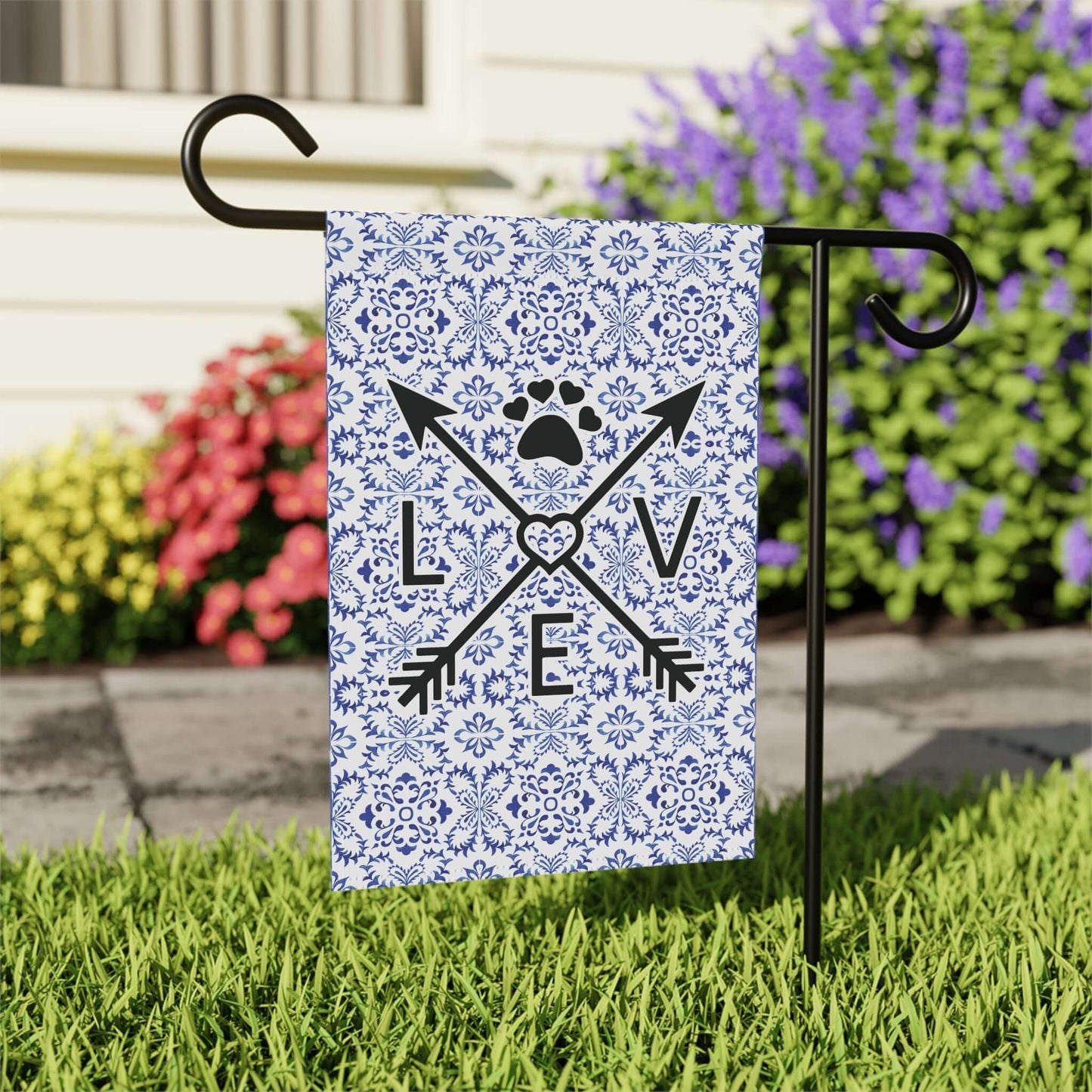 Pet Love Blue Bandana Garden & House Banner