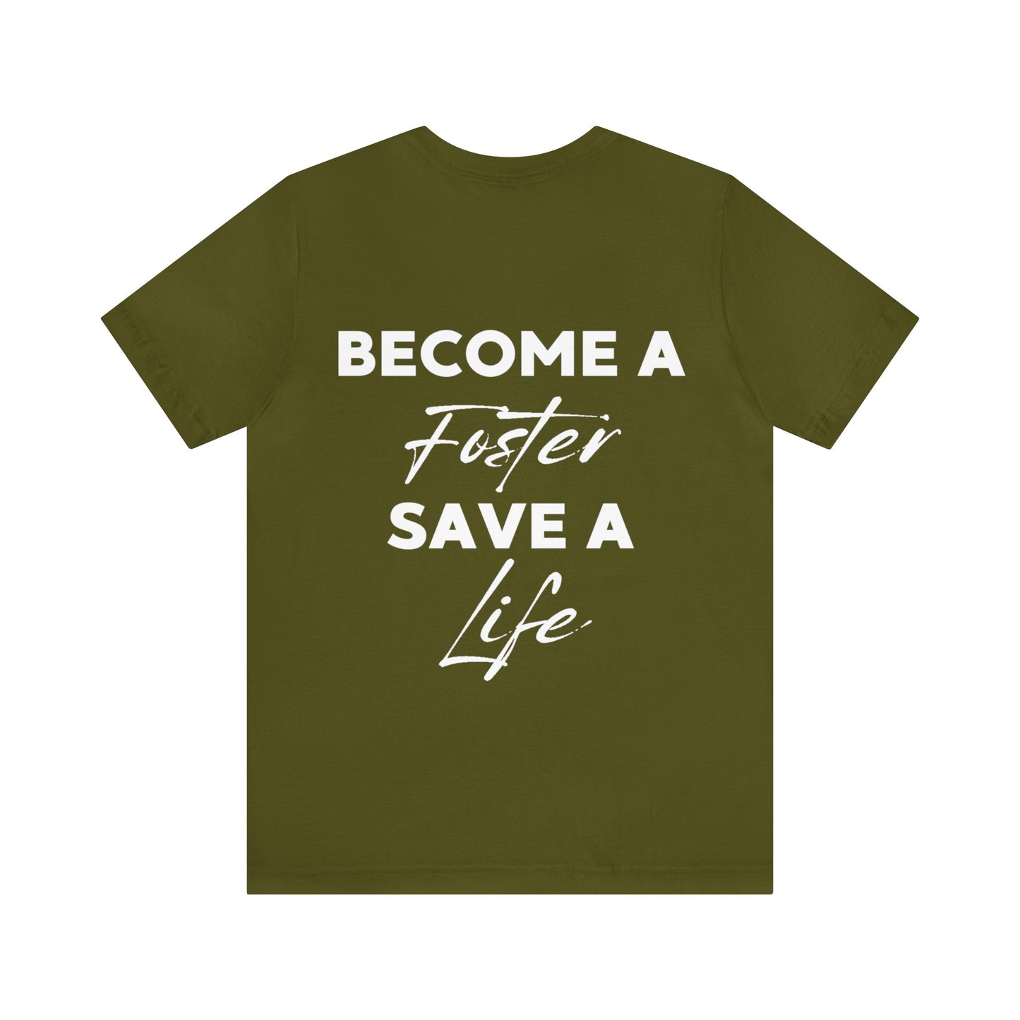 "New Year, New Goal -- Become a Foster" T-Shirt Unisex Short Sleeve Tee (Multiple Sizes & Colors)