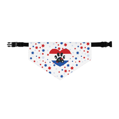 U.S.A., American, Red, White & Blue Pet Bandana Collar (S - XL)