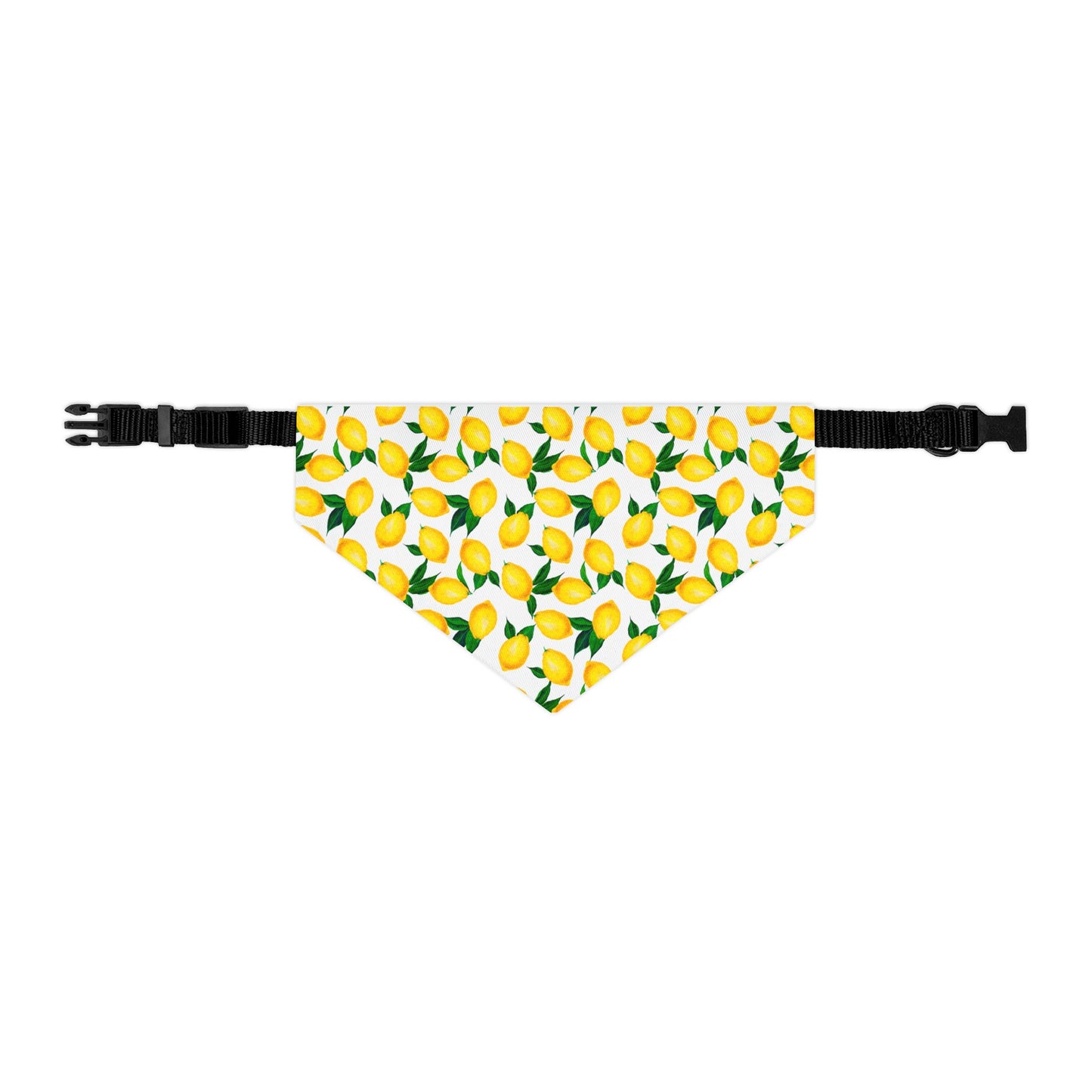 Lemon Print Pet Bandana Collar – Fresh Summer Bandana for Stylish Pets