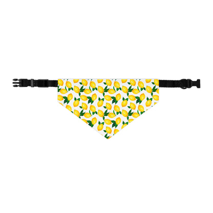 Lemon Print Pet Bandana Collar – Fresh Summer Bandana for Stylish Pets