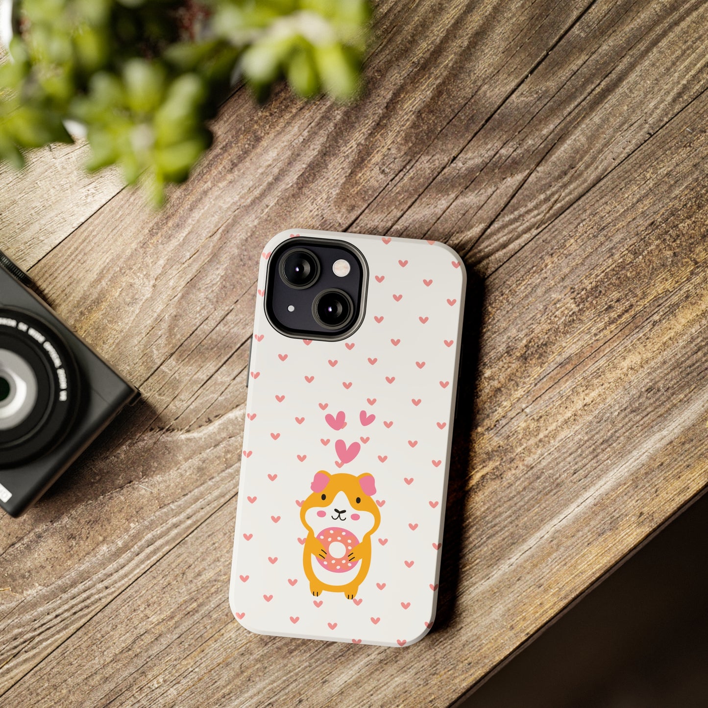 Cute Hamster & Donut Phone Case (Tough) -- [iPhone Only]