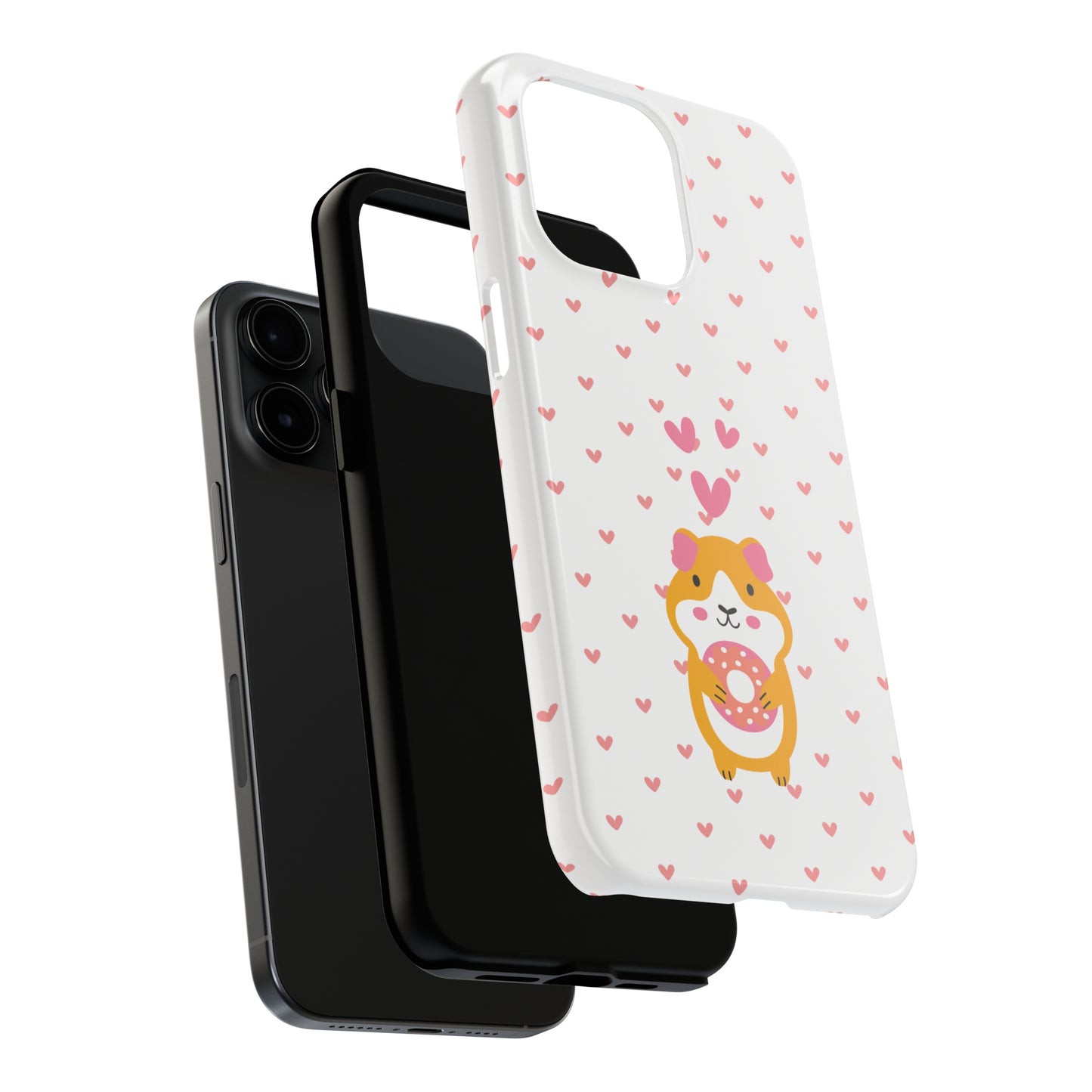 Cute Hamster & Donut Phone Case (Tough) -- [iPhone Only]