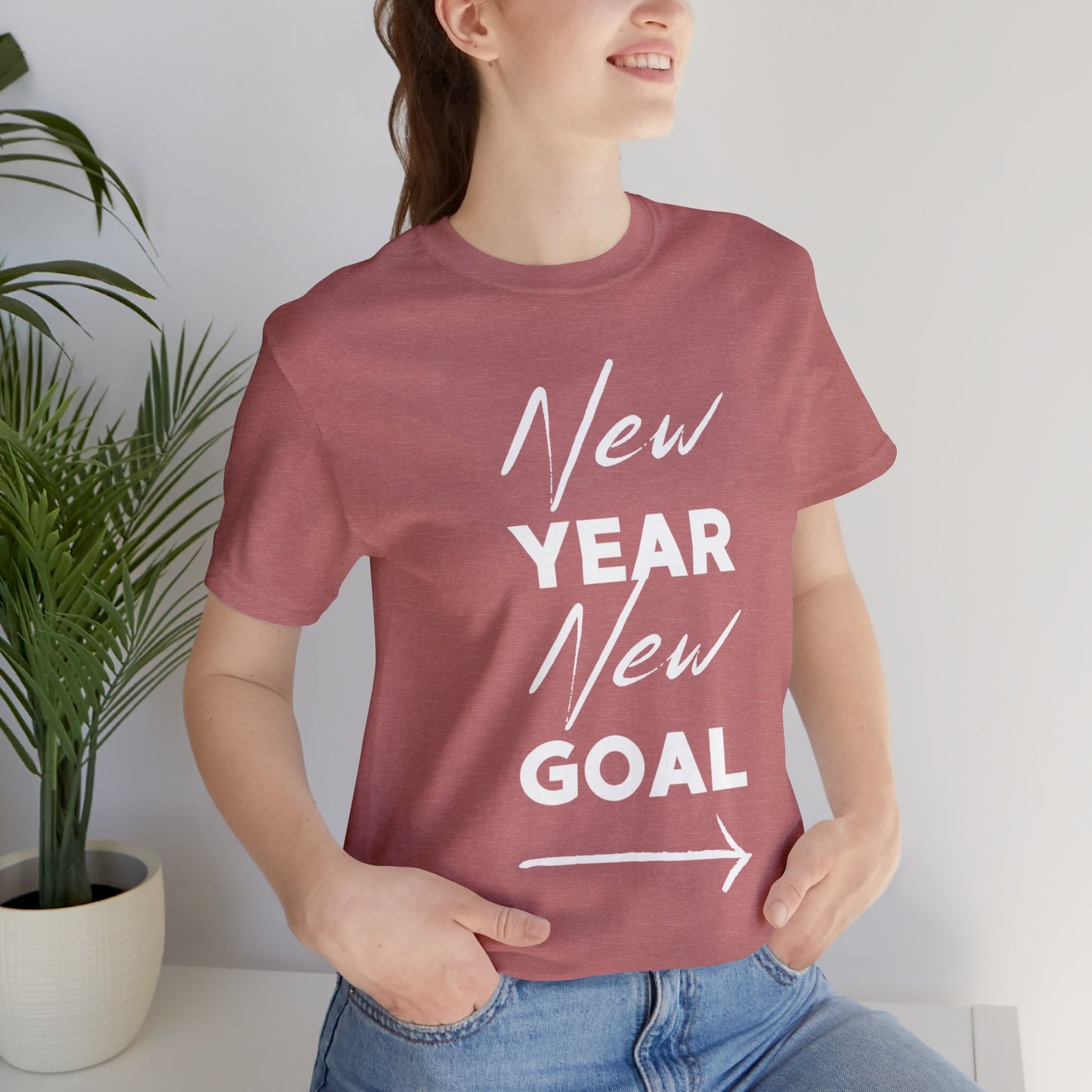 "New Year, New Goal -- Become a Foster" T-Shirt Unisex Short Sleeve Tee (Multiple Sizes & Colors)