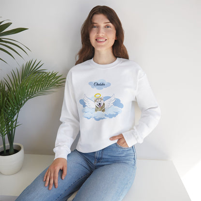 Personalized Rainbow Angel 🌈🐾💕 Heavy Blend™ Crewneck Sweatshirt