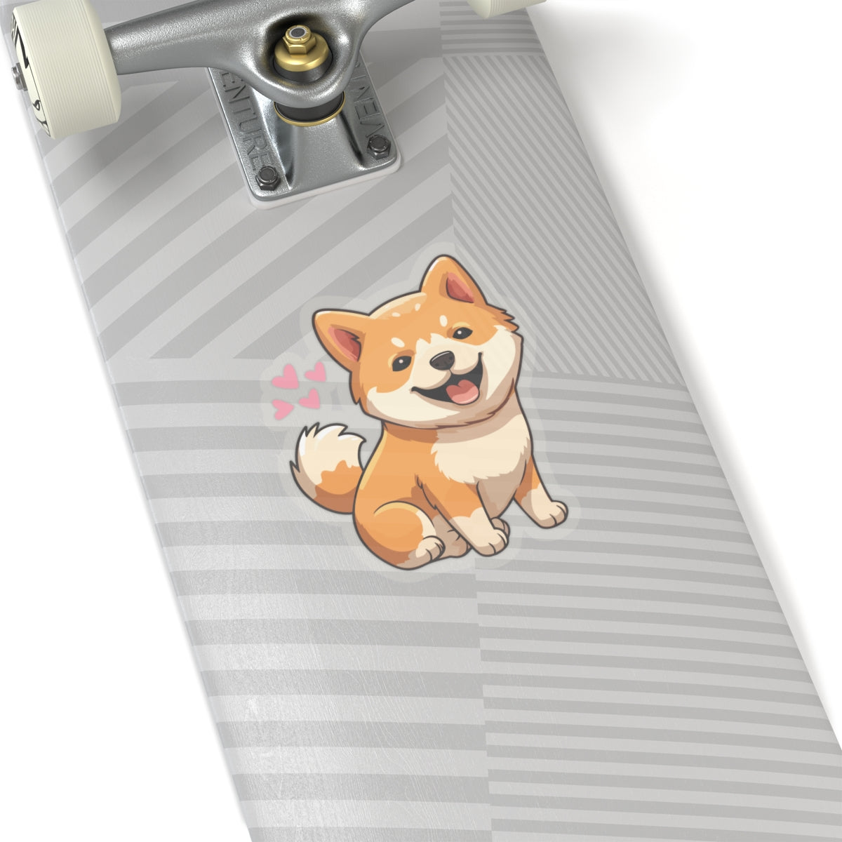 Cute Shiba Inu Love Kiss-Cut Sticker