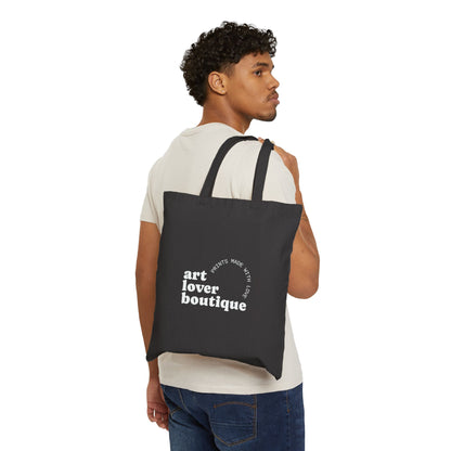 Custom Canvas Tote Bag – Personalized with Image & Text (2 Colors)