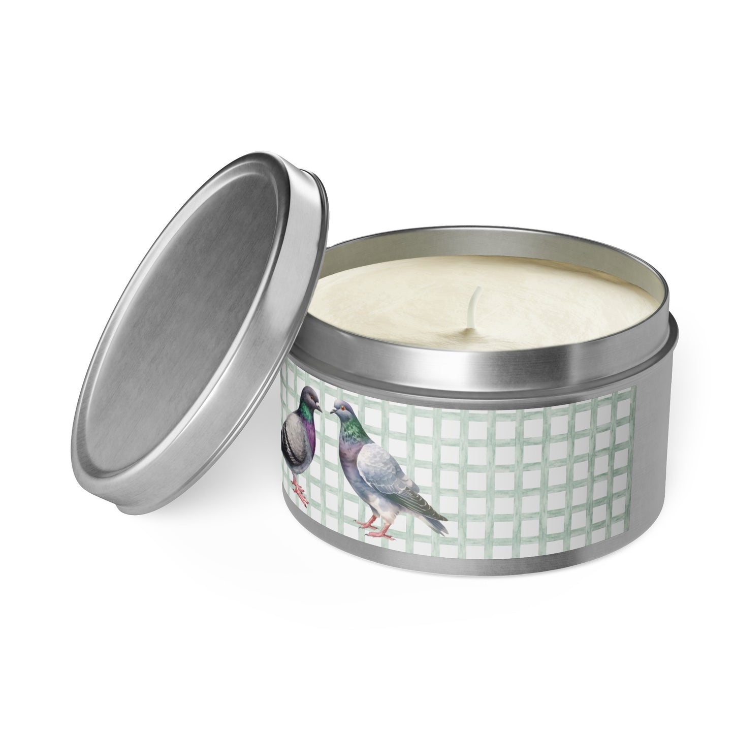 Pigeon Spring Themed Tin Candle