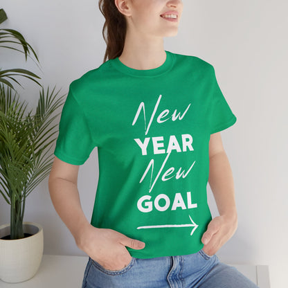 "New Year, New Goal -- Become a Foster" T-Shirt Unisex Short Sleeve Tee (Multiple Sizes & Colors)