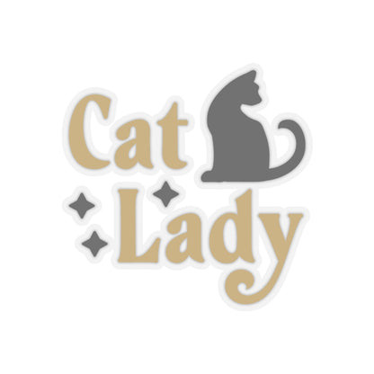 'Cat Lady' Kiss-Cut Sticker