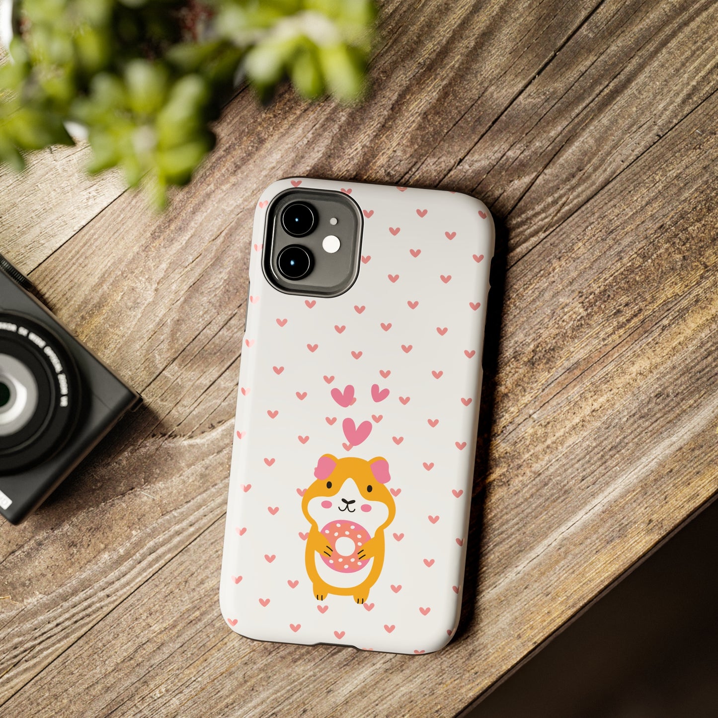 Cute Hamster & Donut Phone Case (Tough) -- [iPhone Only]