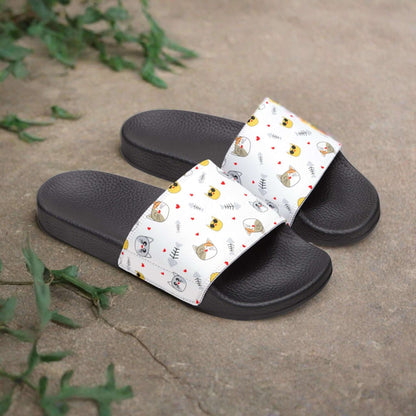 Cat Pattern Slide Sandals