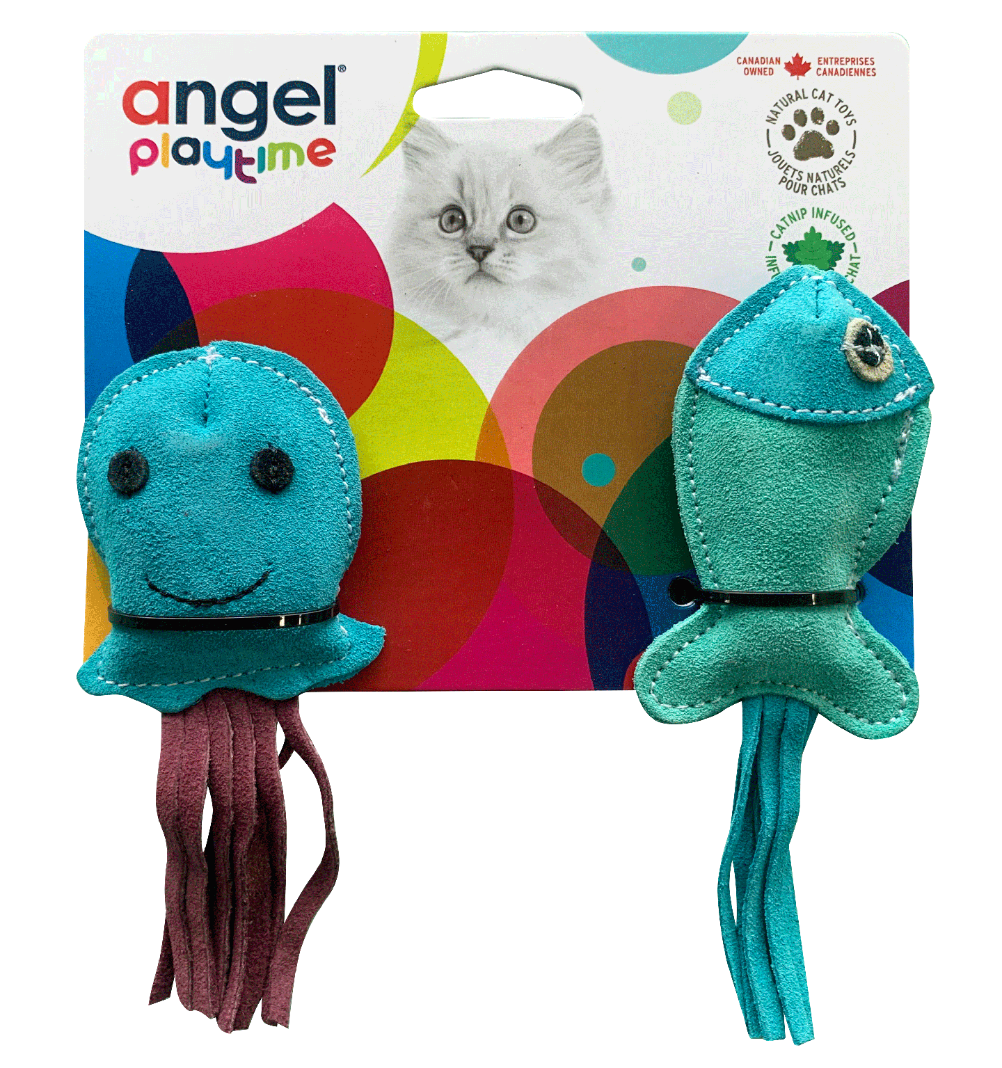 Ocean Critters Natural Cat Toy (2-Pack)