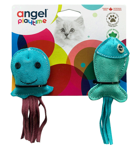 Ocean Critters Natural Cat Toy (2-Pack)