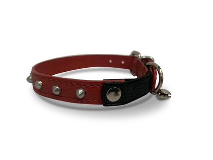 Dual Style Leather Cat Collars (5 Colors Available)