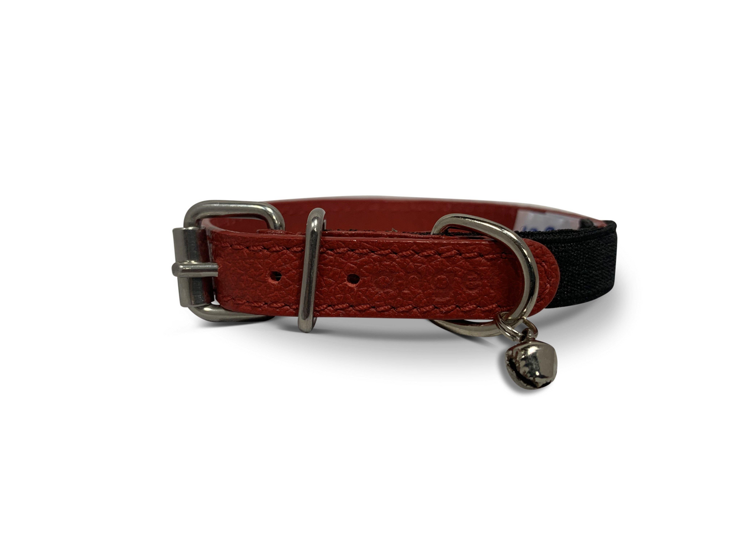 Dual Style Leather Cat Collars (5 Colors Available)