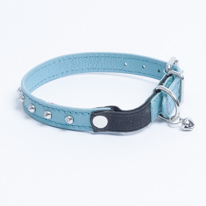 Dual Style Leather Cat Collars (5 Colors Available)