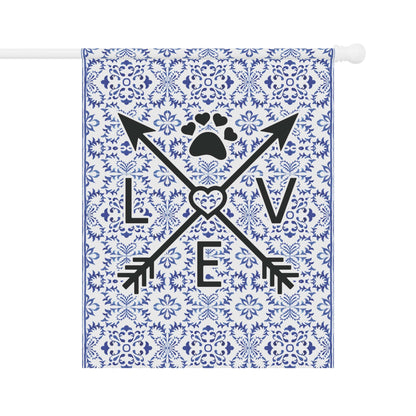 Pet Love Blue Bandana Garden & House Banner