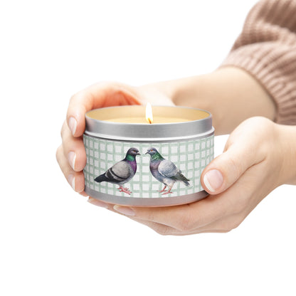 Pigeon Spring Themed Tin Candle