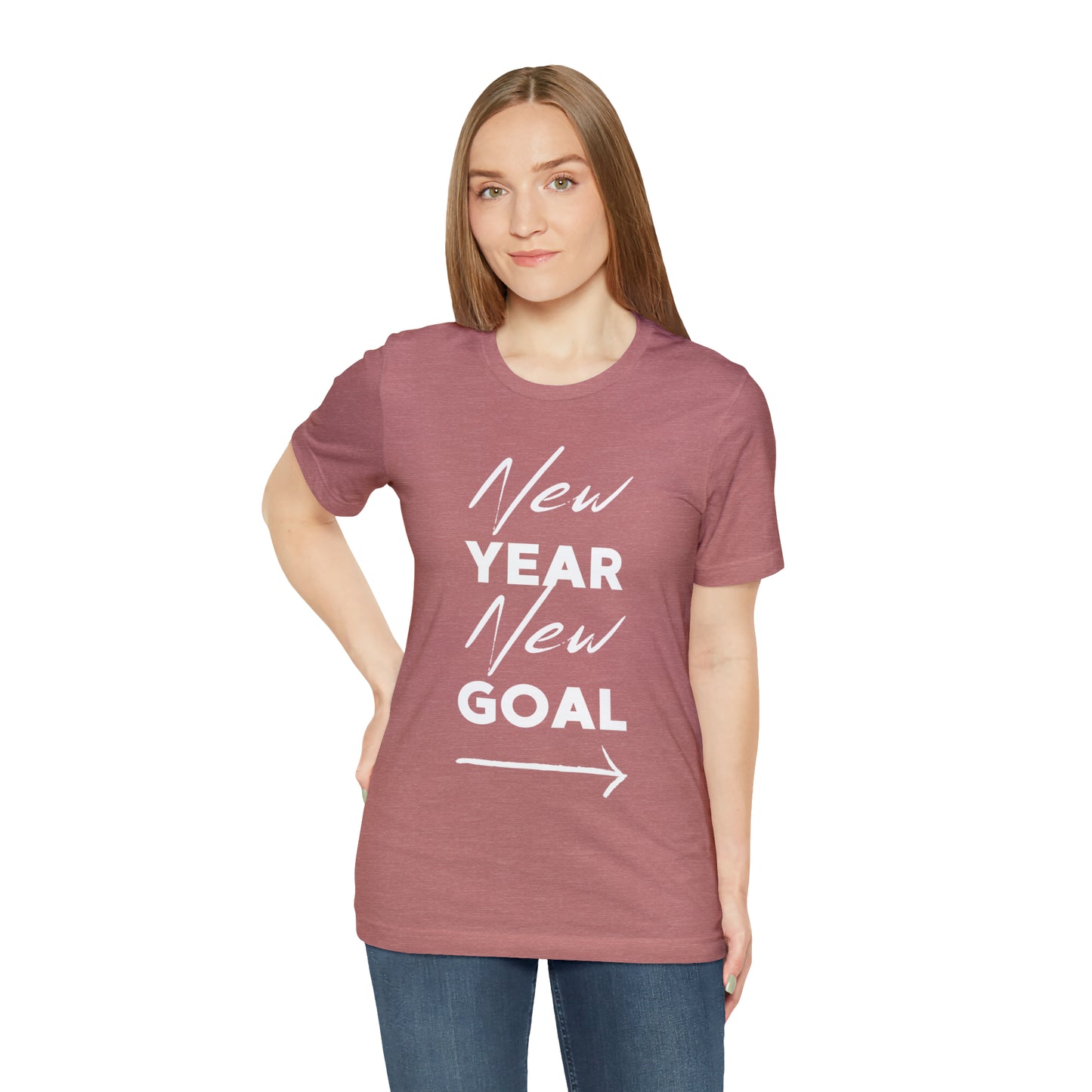 "New Year, New Goal -- Become a Foster" T-Shirt Unisex Short Sleeve Tee (Multiple Sizes & Colors)