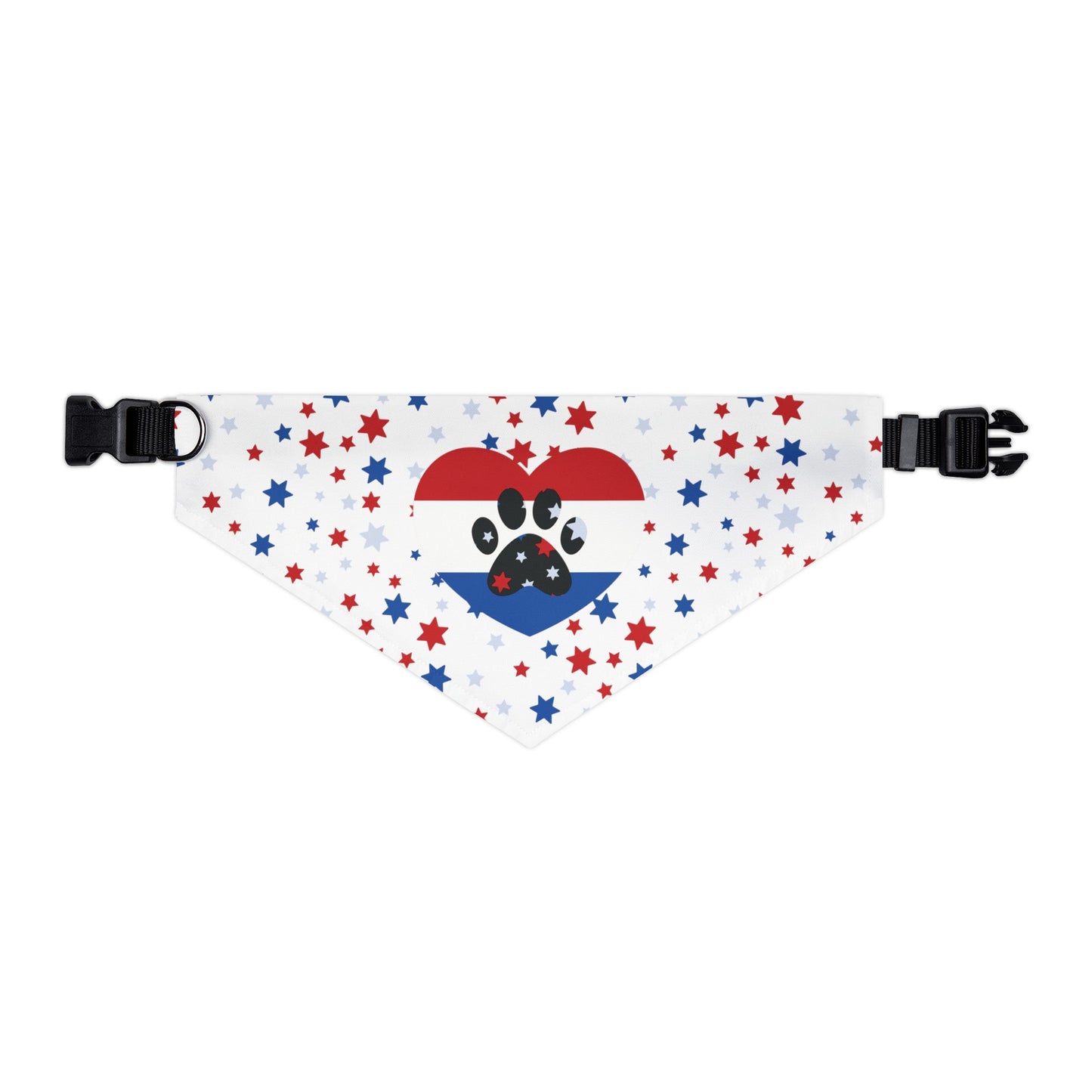 U.S.A., American, Red, White & Blue Pet Bandana Collar (S - XL)