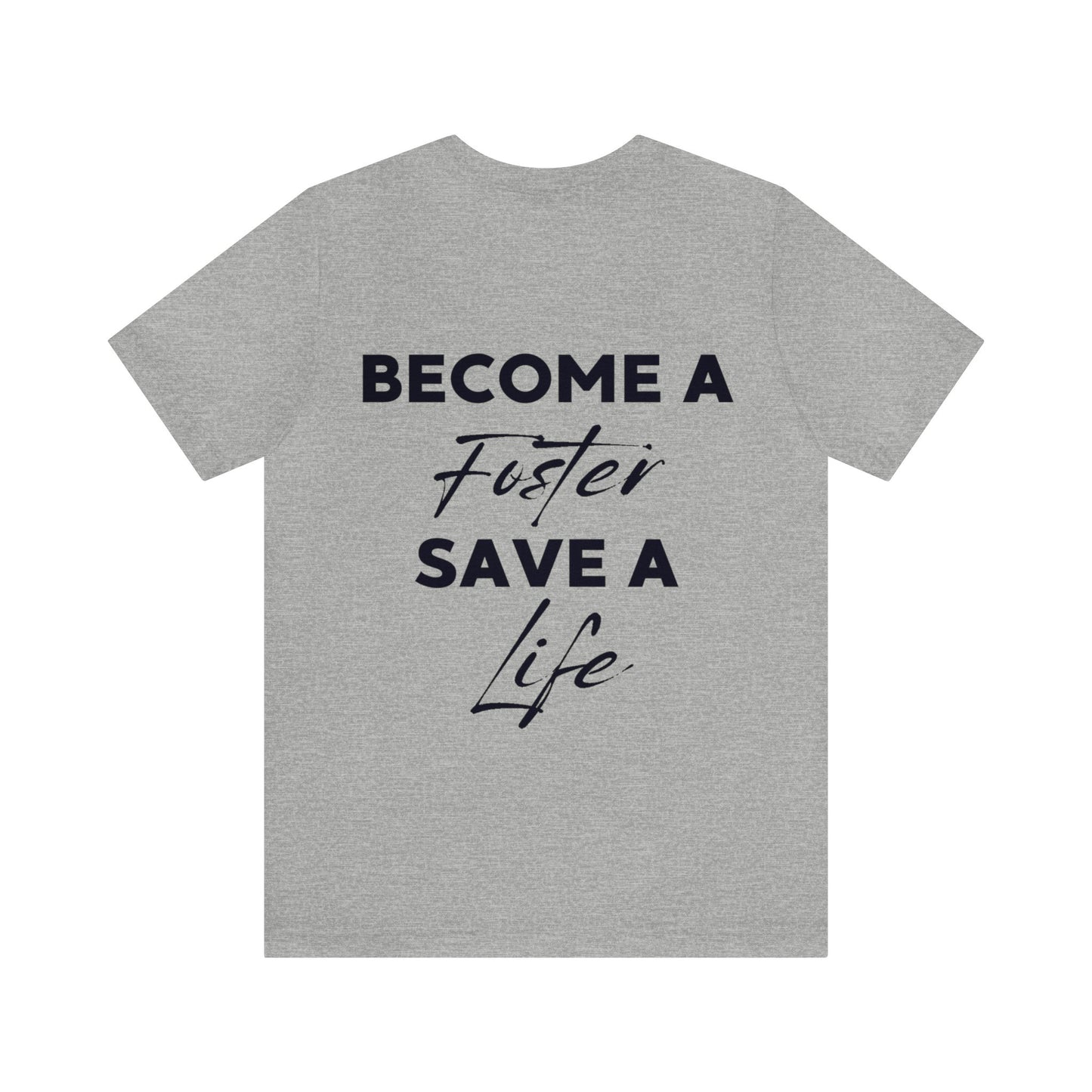 "New Year, New Goal -- Become a Foster" T-Shirt Unisex Short Sleeve Tee (Multiple Sizes & Colors)