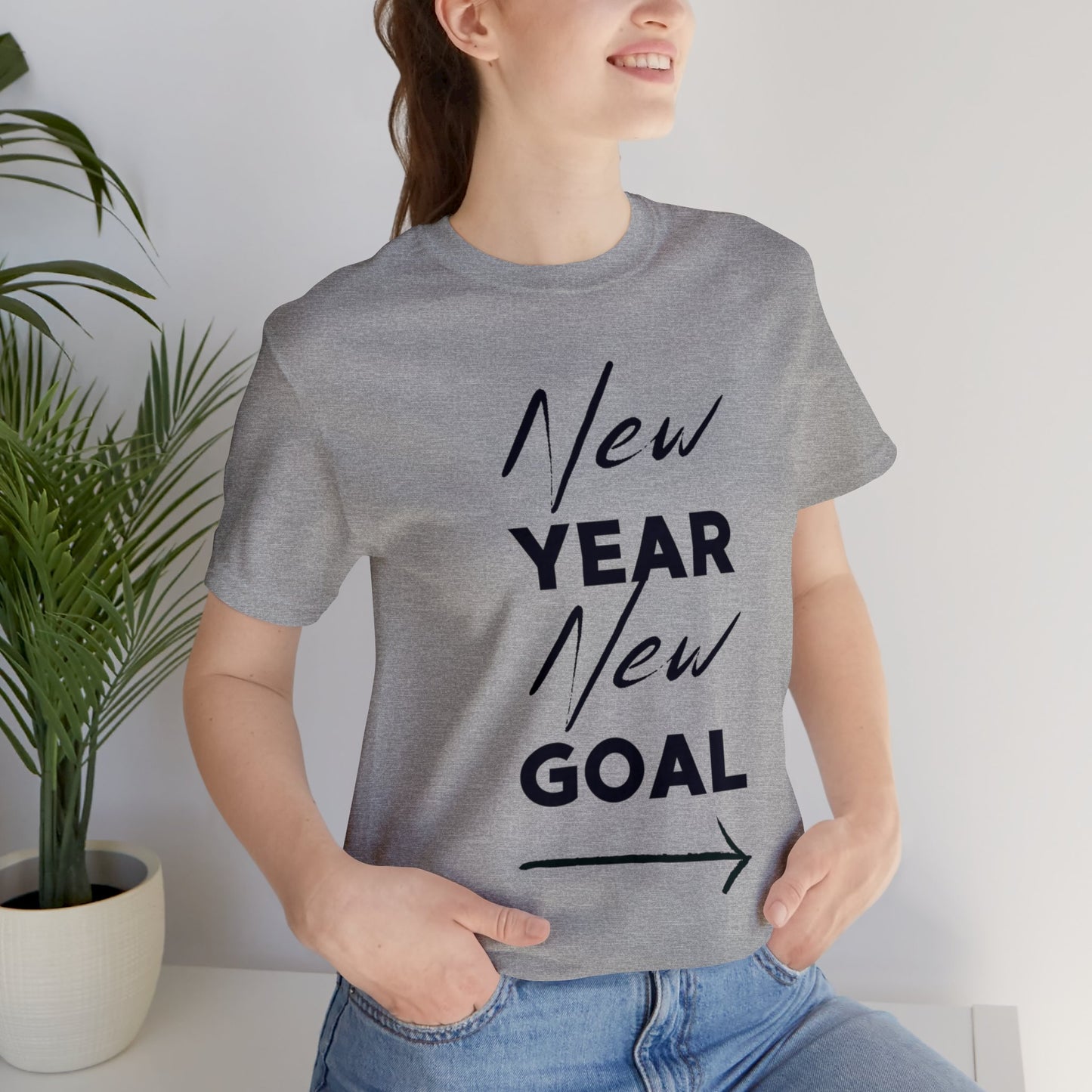 "New Year, New Goal -- Become a Foster" T-Shirt Unisex Short Sleeve Tee (Multiple Sizes & Colors)