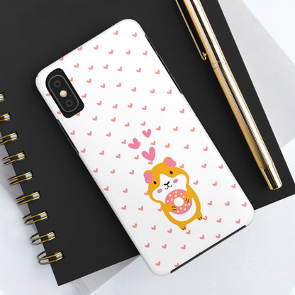 Cute Hamster & Donut Phone Case (Tough) -- [iPhone Only]