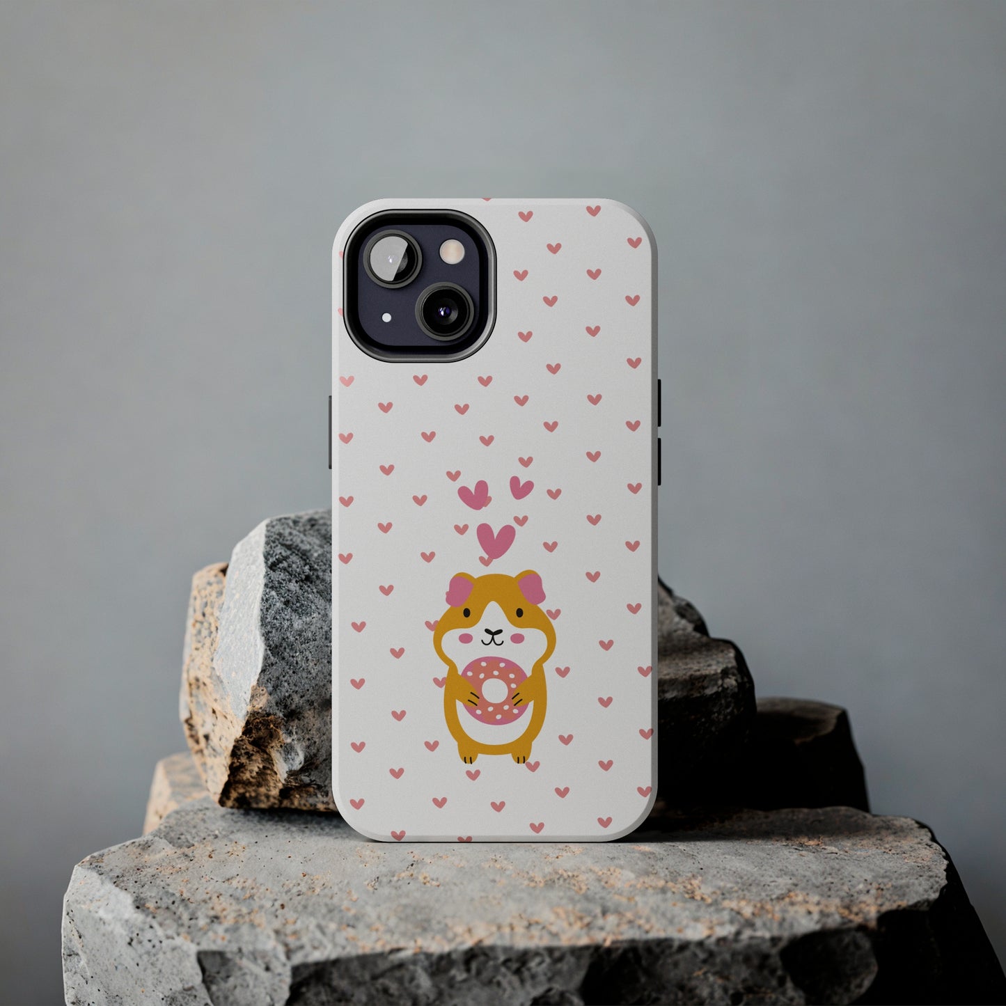 Cute Hamster & Donut Phone Case (Tough) -- [iPhone Only]