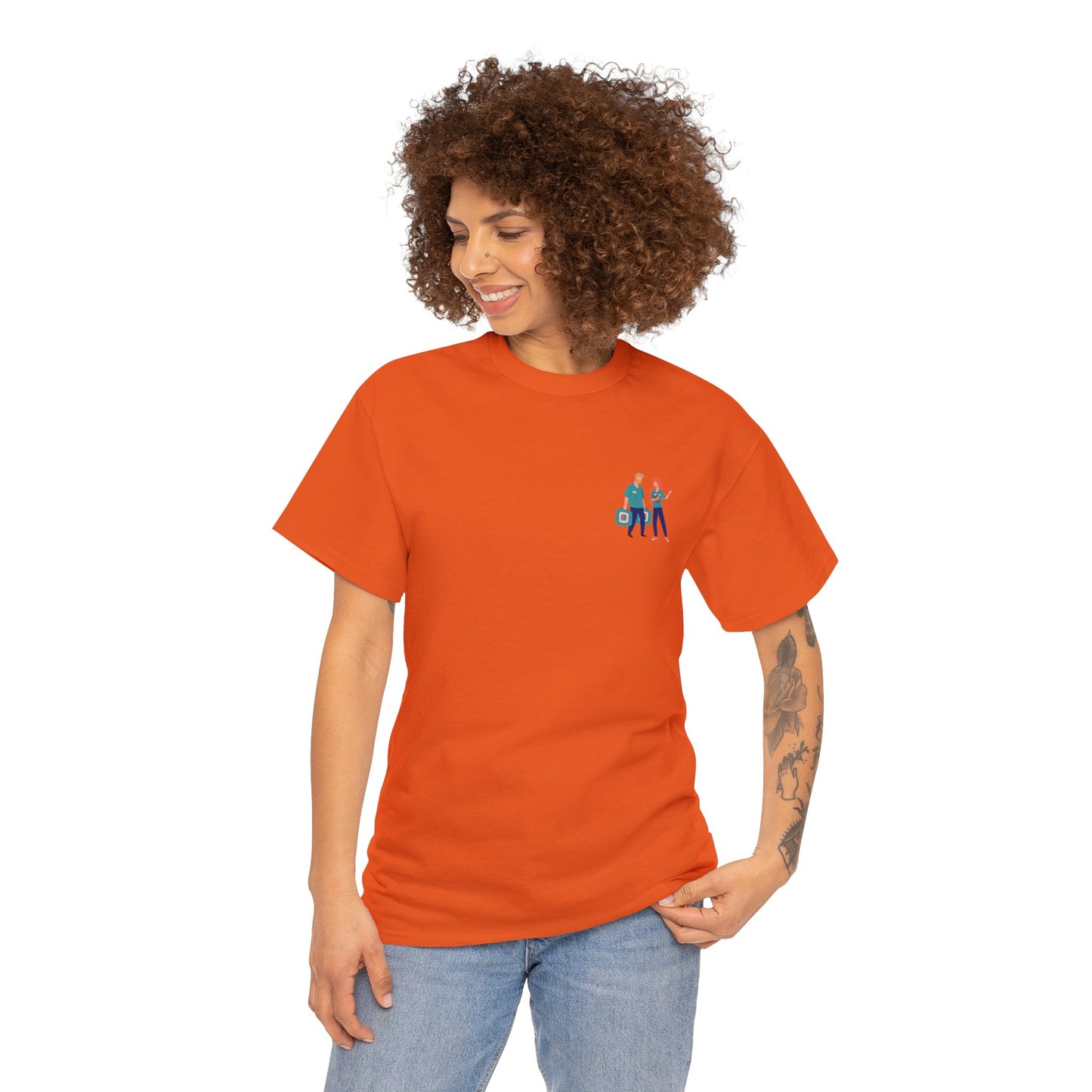 Animal Shelter Cotton Tee "Heroes of the Rescue: Celebrating Shelter Workers, Animal Control, and Vet Care