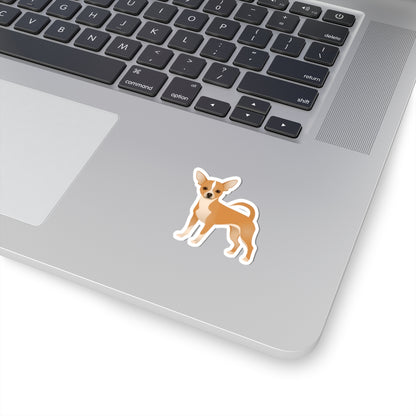 Tan Chihuahua Kiss-Cut Sticker