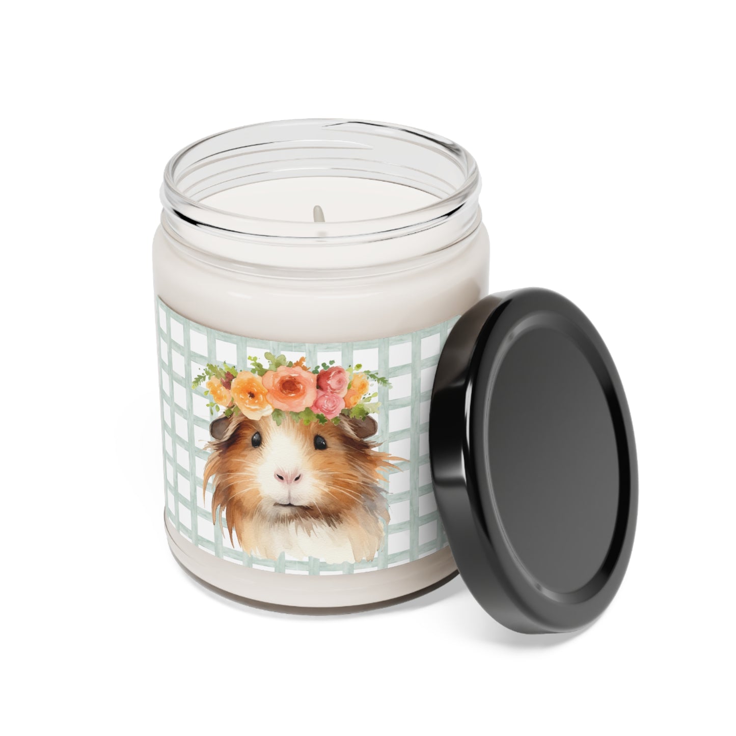 'Floral Guinea Pig' Spring Themed Soy Candle (9 Scents)