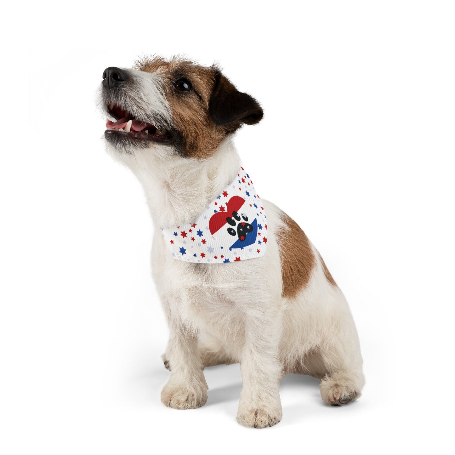 U.S.A., American, Red, White & Blue Pet Bandana Collar (S - XL)