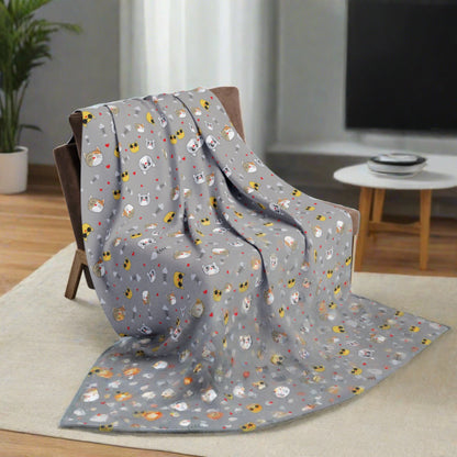 Cat Love Pattern Arctic Fleece Blanket